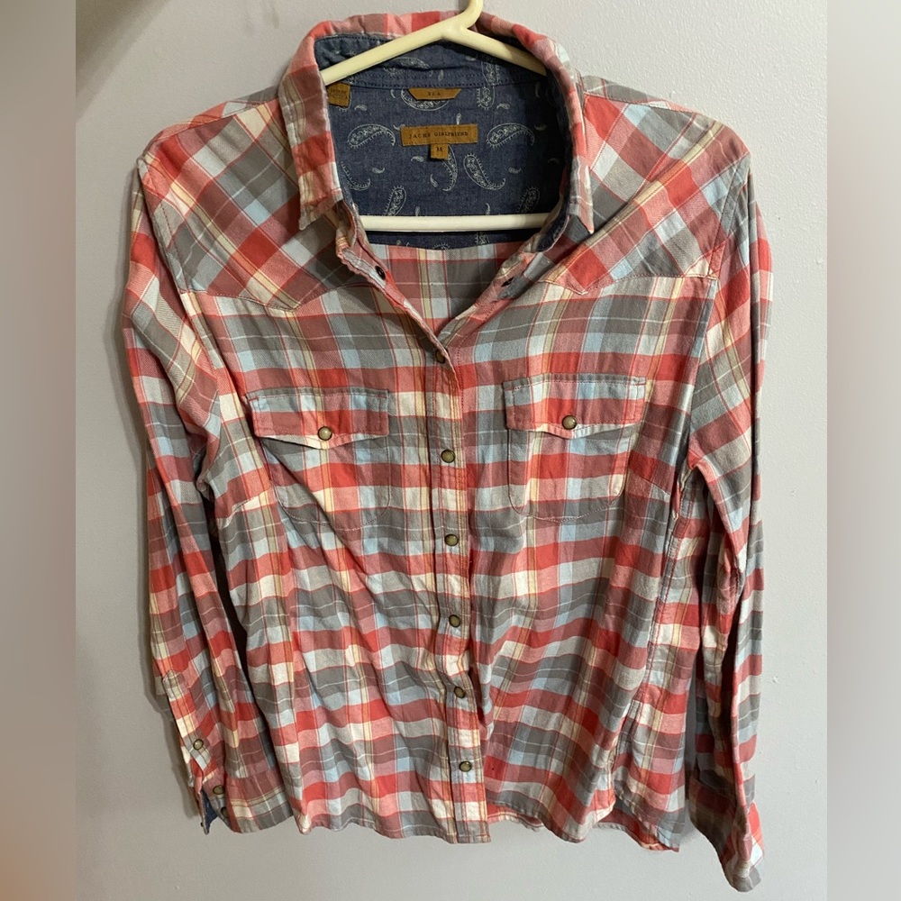 Jachs Girlfriend Flannel Button Down